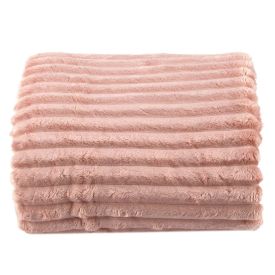 Cobertor Queen 100% Poliéster Premier Canelado Havan Casa - Rosa Pétala