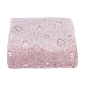 Cobertor Queen Microfibra 3D Havan Casa - Coração Rose