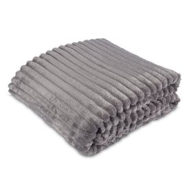 Cobertor Queen Premier Canelado Havan Casa - Cinza