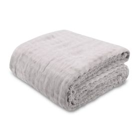 Cobertor Queen Requinte Color Sherpa Havan Casa - Cinza