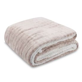 Cobertor Queen Requinte Sherpa Havan Casa - Bege