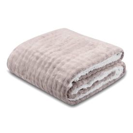 Cobertor Queen Requinte Sherpa Havan Casa - Bege