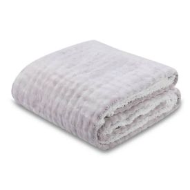 Cobertor Queen Sherpa Requinte Havan Casa - Cinza Ice