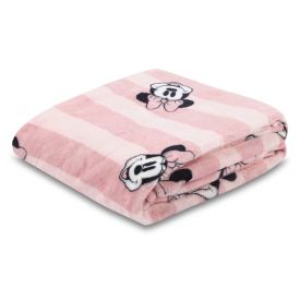 Cobertor Solteiro 100% Poliéster Disney - Minnie Listras