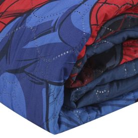 Cobre Leito Solteiro Infantil Disney Hedrons 1 Pç - Homem Aranha Team