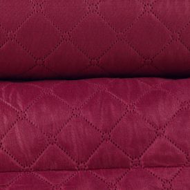 Kit Colcha Casal 100% Poliéster Lisa Versalhes Havan Casa 3 Pçs - Rosa Malva