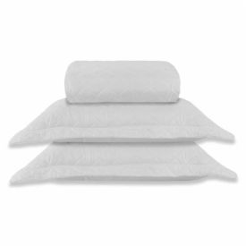Kit Colcha King Lisa Versalhes Havan Casa 3 pçs  - Branco