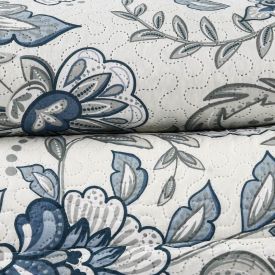 Kit Colcha King 100% Poliéster Havan Casa 3 Pçs - Naomi Floral