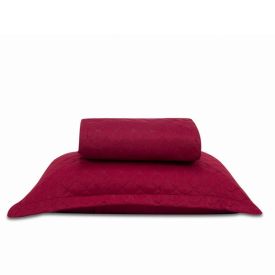 Kit Colcha Solteiro 100% Poliéster Versalhes Havan Casa 2 Pçs - Bloodstone