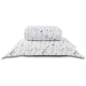 Kit Colcha Solteiro Versalhes Estampada Havan Casa 2 Peças - Floral Off