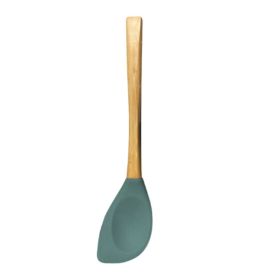 Colher Espátula De Silicone Com Cabo De Bambu Havan Casa - Verde