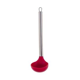 Concha Silicone Havan Casa com Cabo Inox 30Cm - Vermelho
