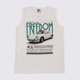 Conjunto Juvenil Menino 12 a 16 Anos Hot Dog Marfim/Verde Bambo