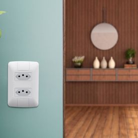 Conjunto 4X2 Com 2 Tomadas 2P+T Tramontina Aria 10 A 250V