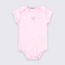 Conjunto Bebê Menina Body e Calça Legging Ursinho Trick Nick Rosa Claro