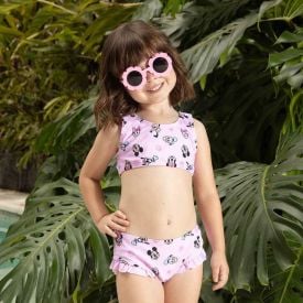 Conjunto Biquíni Infantil Mickey 1 a 3 Anos Disney