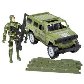 Conjunto Militar Jipe E Barco Havan Toys - HBR0320