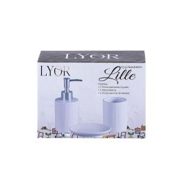 Conjunto Para Banheiro Branco 3 Peças Lyor - Lille