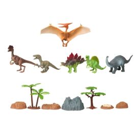 Conjunto Tubo De Dinossauros 13 Peças Havan Toys - ST78293