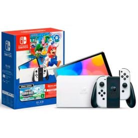 Console Nintendo Switch Oled com Super Mario Bros Wonder