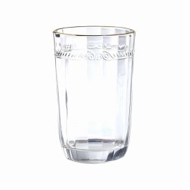 Copo Long Drink Imperial com Filete Dourado Lyor 370Ml - Transparente