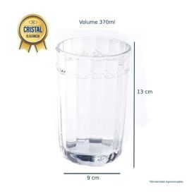 Copo Alto Cristal Ecológico Imperial Lyor 390Ml - Transparente