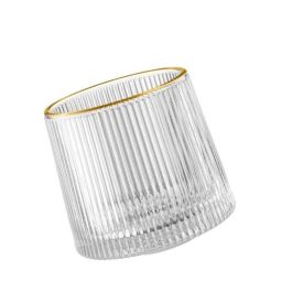 Copo Baixo Filete Dourado Cameratta L'hermitage 180Ml - Vidro