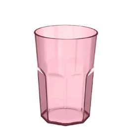 Copo De Plástico 400Ml Ou - Rose translúcido 
