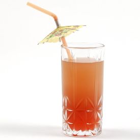 Copo Long Drink Flower Havan Casa 340Ml - Vidro Transparente