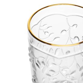 Copo New Butterfly Filete Dourado 330Ml - Lyor