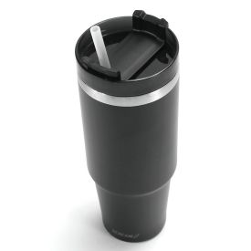 Copo Térmico com Canudo Preto Scream Havan Casa - 900Ml