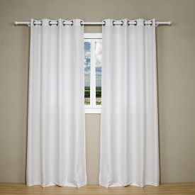 Cortina Para Quarto E Sala Chenille 2,60X2,30 M Havan Casa  - Gardenia Branco 