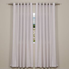 Cortina Chenille 4,00X2,30M Para Quarto E Sala - Branco