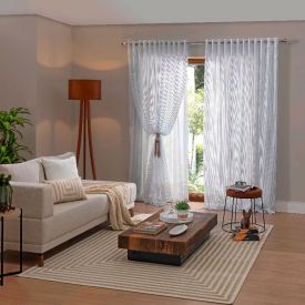 Cortina Classica 3,50X2,20M Pantalla Havan Casa - Branco