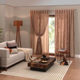 Cortina Classica 3,50X2,20M Pantalla Havan Casa - Taupe