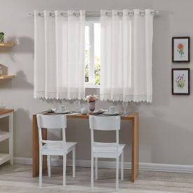 Cortina de Cozinha 2,60X1,40 m Imperial Havan Casa - Branco