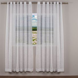 Cortina Rústica Luxor 4,20X2,30 M Havan Casa - Branco