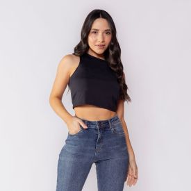 Cropped Regata Feminino Em Poliamida Boby Blues