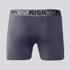 Cueca Boxer Masculina De Microfibra Com Elástico Sublimado Risk