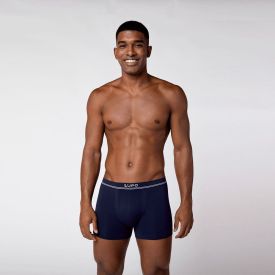 Cueca Boxer Masculina Sem Costura Lupo Marinho