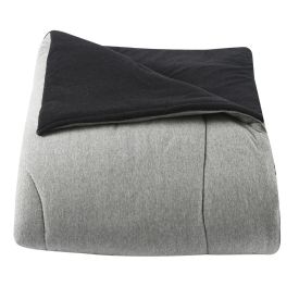 Edredom Casal De Malha Urban Confort Havan Casa - Cinza Preto