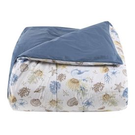 Edredom Queen Percal 200 Fios Buona Fortuna - Acqua