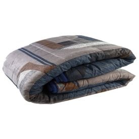 Edredom Queen Dupla Face 100% Poliéster Napoli Havan Casa - Davi Azul 