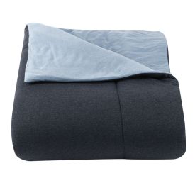 Edredom Solteiro De Malha Urban Confort Havan Casa - Mar Noturno 