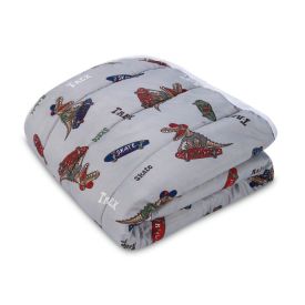 Edredom Solteiro Microfibra 100% Poliéster Kids Solecasa - Dino Radical