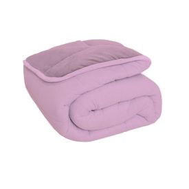 Edredom Solteiro Plush/Malha Liso Dupla Face Havan Casa - Rosa Make