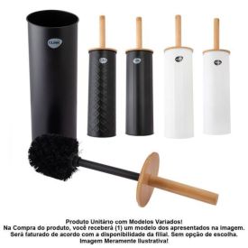 Escova Sanitária com Tampa de Bambu Clink - Sortido
