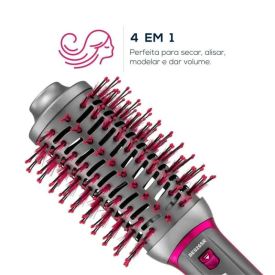 Escova Secadora Britânia 1300W 4 Em 1 Bes26sr - Bivolt