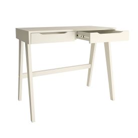 Escrivaninha Em Mdf Com 2 Gavetas 90X45 Cm Havan Casa - Off Wite