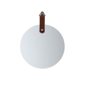 Espelho Redondo Com Alça Slim Reduna 45 Cm - Caramelo